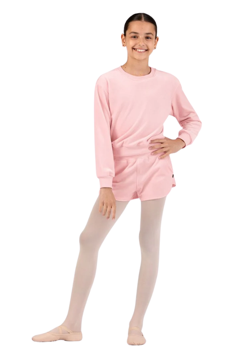 Child Lily Velvet Crew Neck Sweater