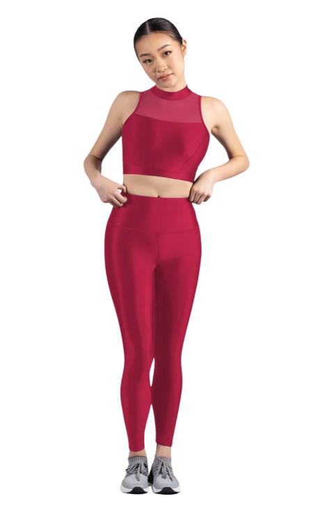 Adult Glow High Neck Crop Top