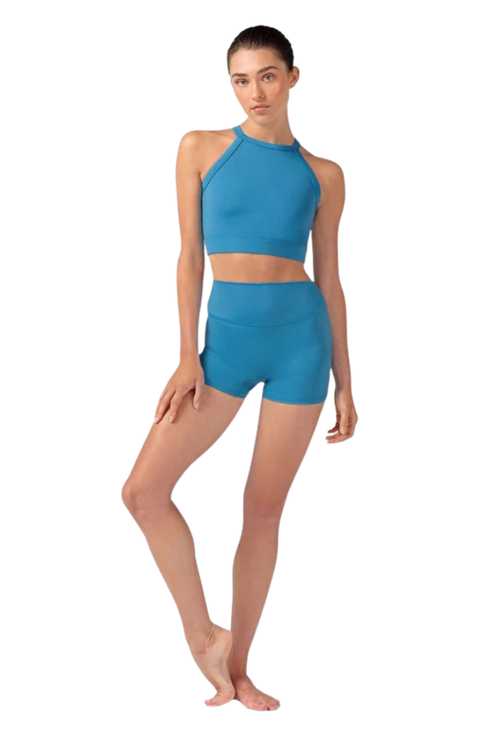 Adult Nina High Neck Halter Crop Top