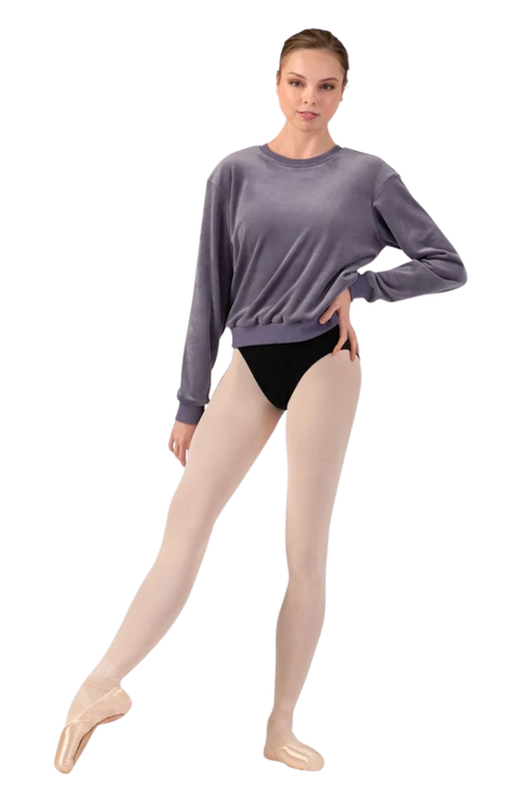 Adult Caroline Velvet Crew Neck Sweater