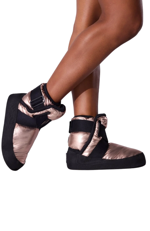 Adult Metallic Rose Gold Glam Bootie