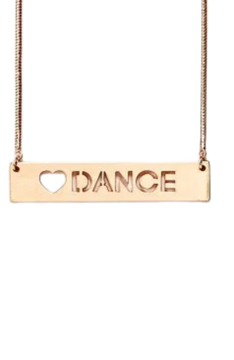 Rose Gold Heart Dance Necklace