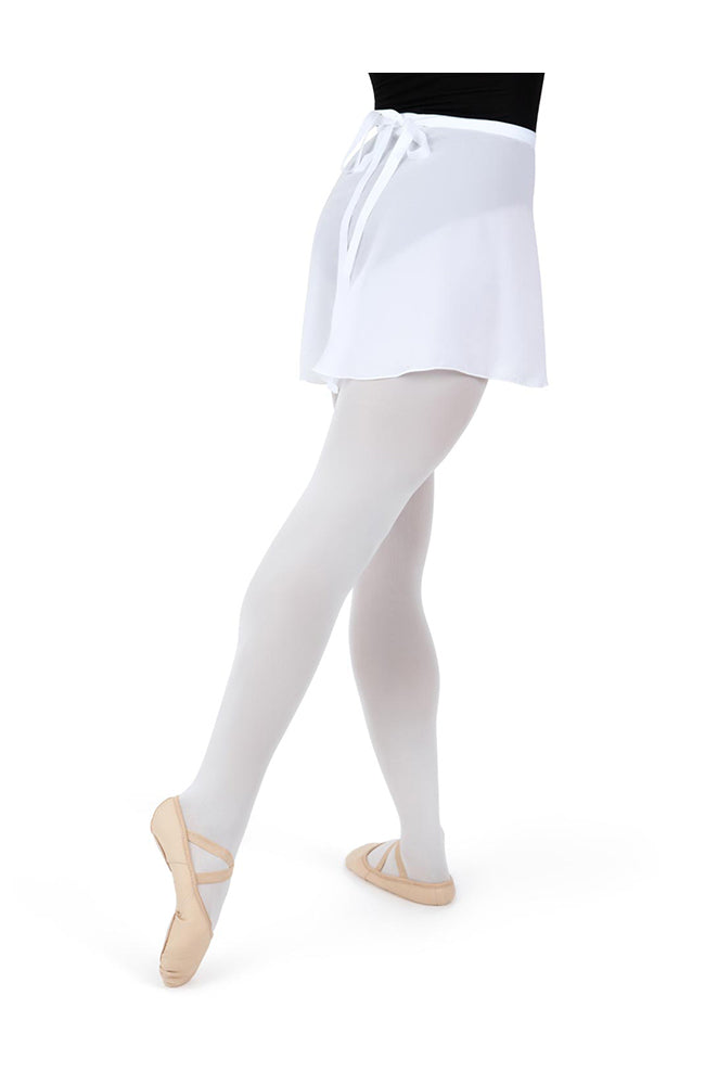 Capezio N272 Georgette Wrap Ballet Skirt White