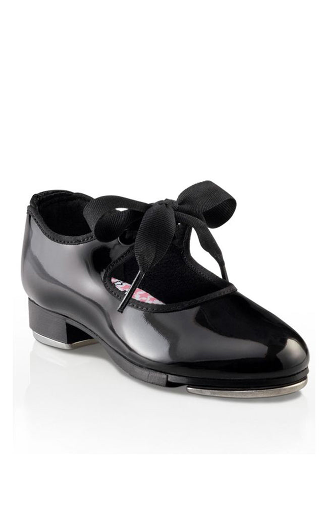 Capezio N625 Black Patent Jr Tyette Tap Shoes