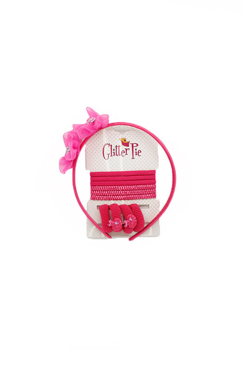 Glitter Pie HTS06 Headband Pack Fuchsia