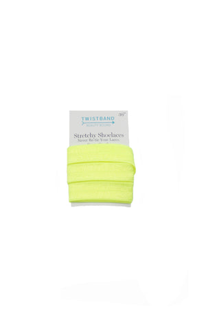 36 Inch Twistband Stretchy Shoe Laces Neon Lime