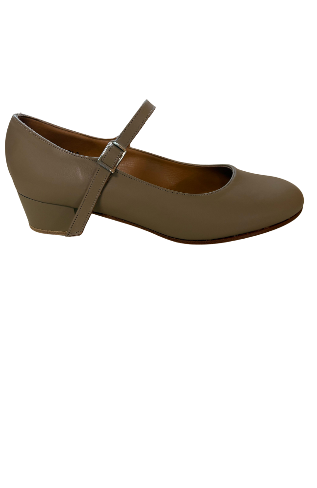 Adult Leather Cuban Heel Shoe