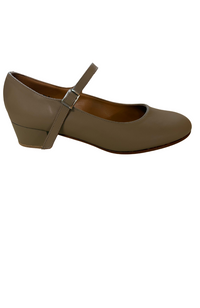 Adult Leather Cuban Heel Shoe