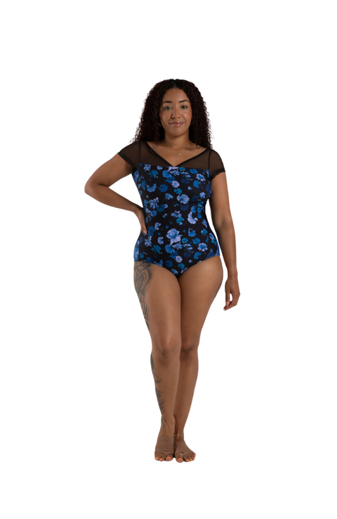 Adult Coral Capsleeve Bodysuit