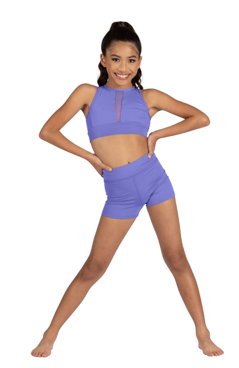 Child Rue V-Mesh Insert Tank Crop Top