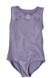 Child Flower Mesh Bodysuit