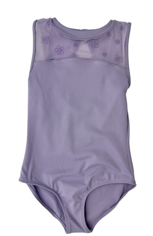 Child Flower Mesh Bodysuit