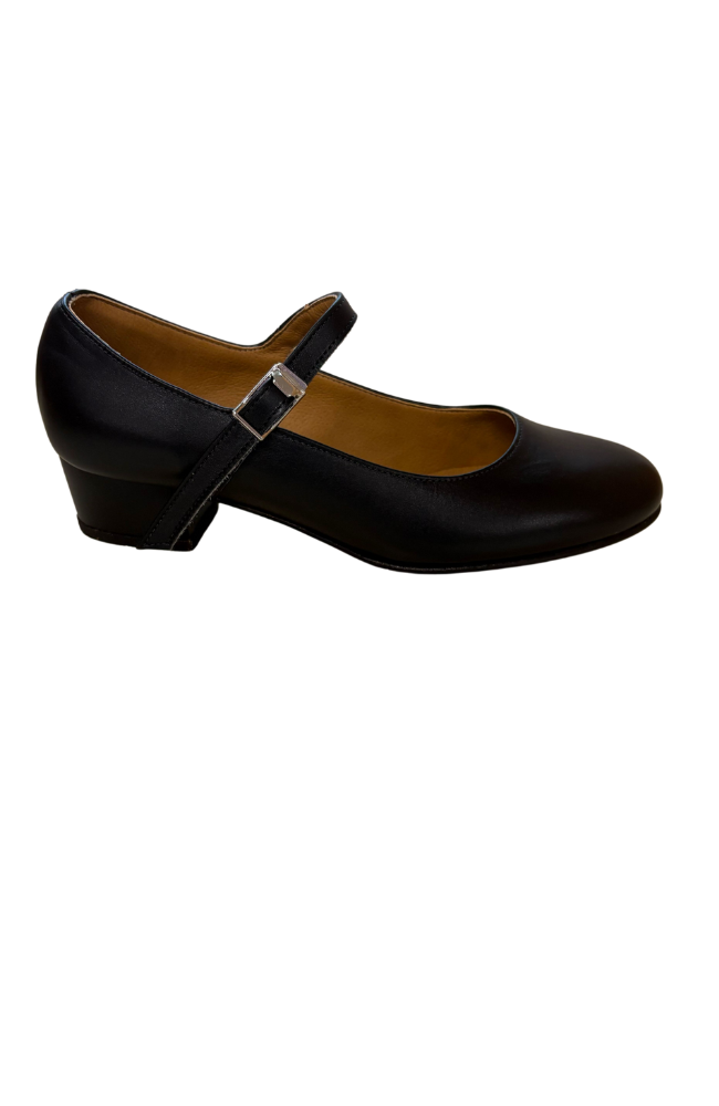 Adult Leather Cuban Heel Shoe