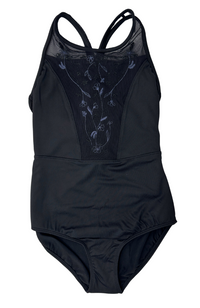 Child Emb Mesh Tank Bodysuit