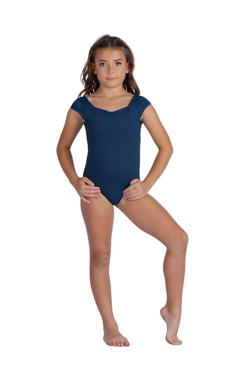 Child Cadence Pinch Front Cap Sleeve Bodysuit