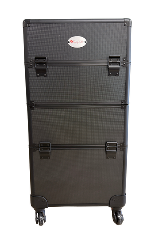 Large Black ABS Makeup Trolley