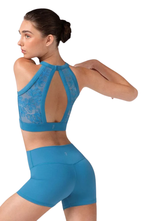 Adult Nina High Neck Halter Crop Top