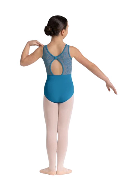 Child Lulu Floral Embossed Keyhole Tank Bodysuit