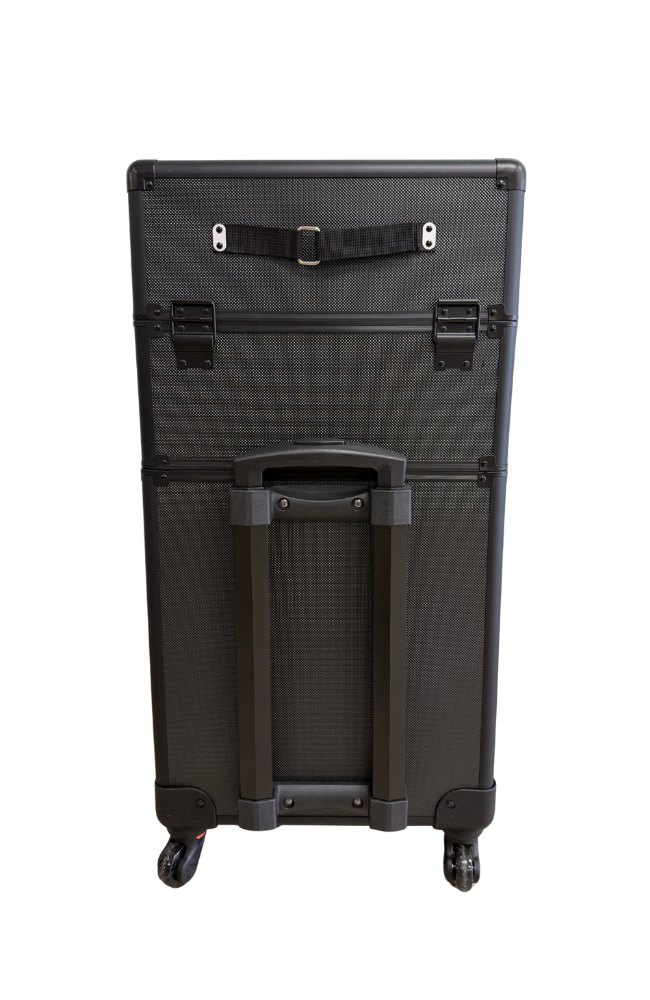 Large Black ABS Makeup Trolley