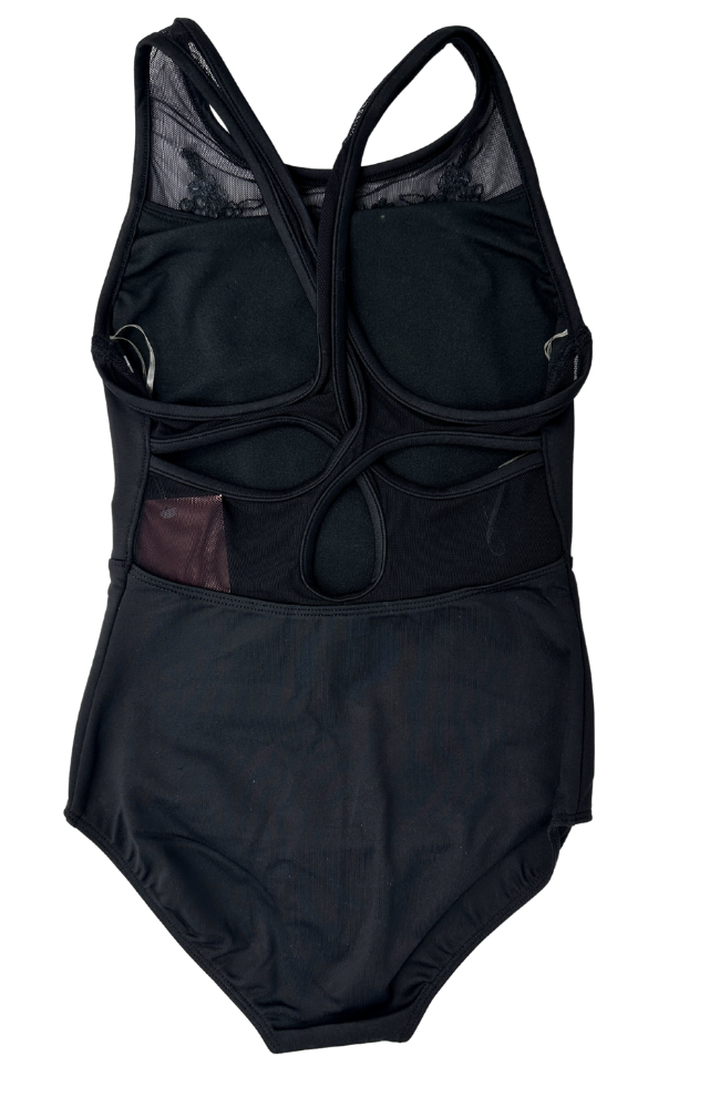 Child Emb Mesh Tank Bodysuit