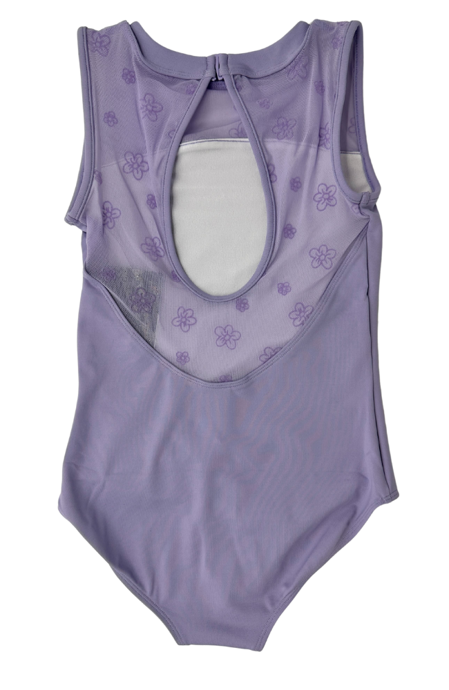 Child Flower Mesh Bodysuit