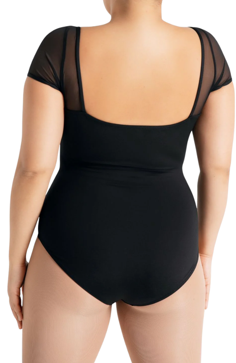 Child Mesh Yoke Short Sleeve Bodysuit