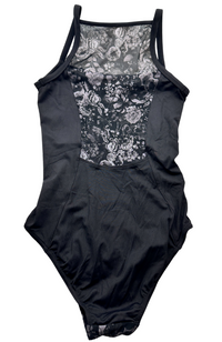 Adult Print Mesh Cami Bodysuit