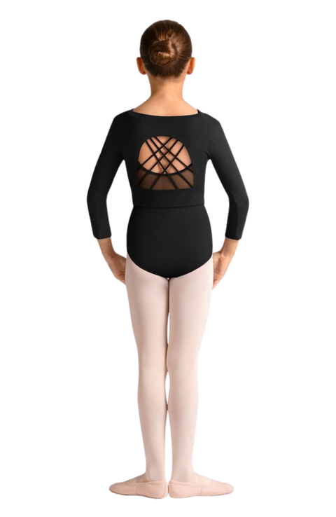 Child 3/4 Sleeve Open Back Top