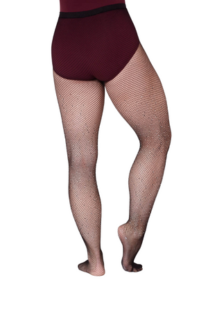 Adult Full Rhinestone Fishnet