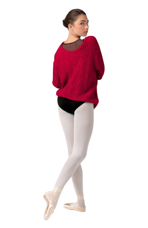 Adult Granada Reversible Wide Neck Oversized Knit Sweater