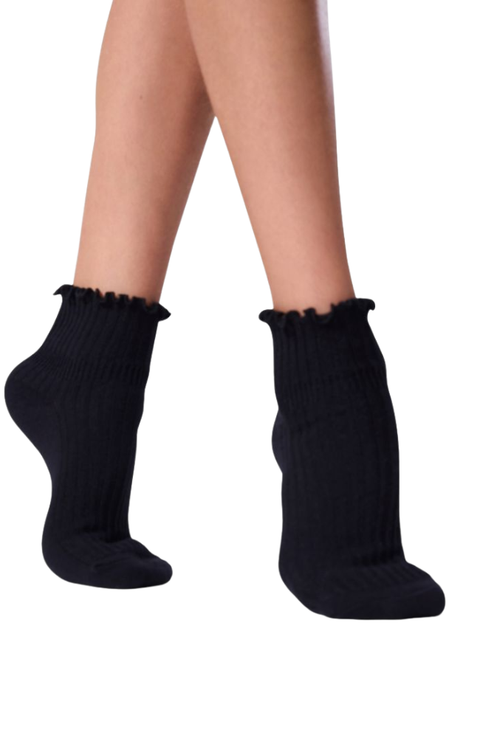 Child Scalloped Edge Sock(3Pk)