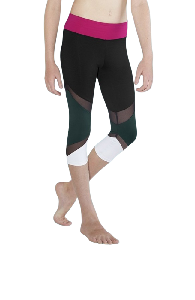 Child Multi Colour Block Capri