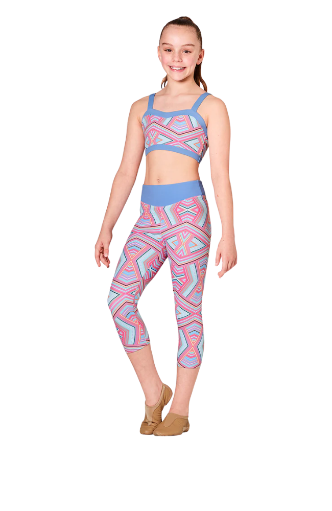 Child Print Capri Legging