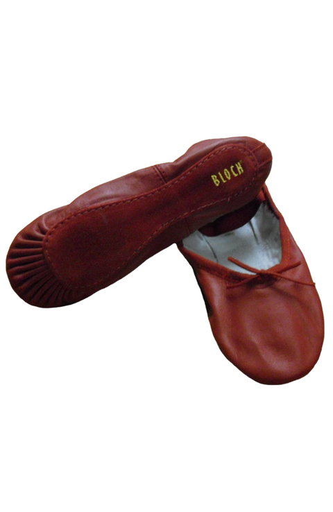 Red Full Sole Ballet Slippers