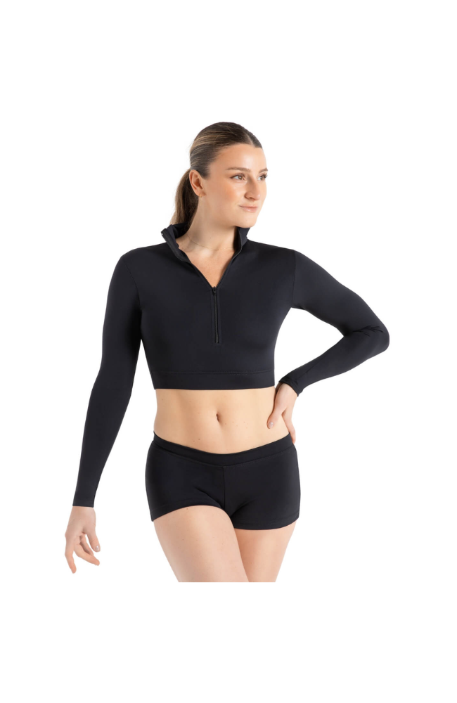 Adult Turtleneck Longsleeve Crop Top