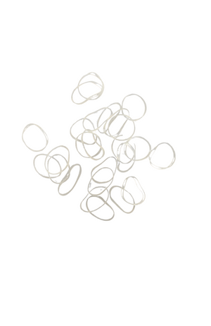 Clear 1/2" Rubber Bands-25/bag