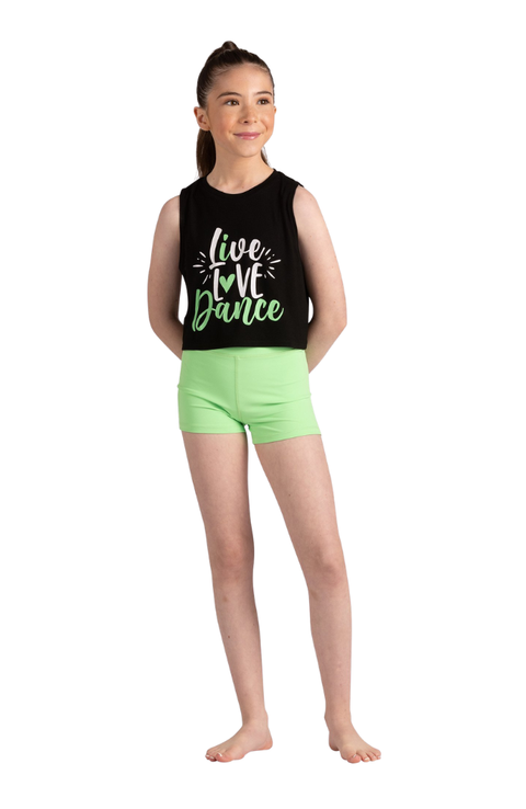 Child Live Love Dance Crop Top