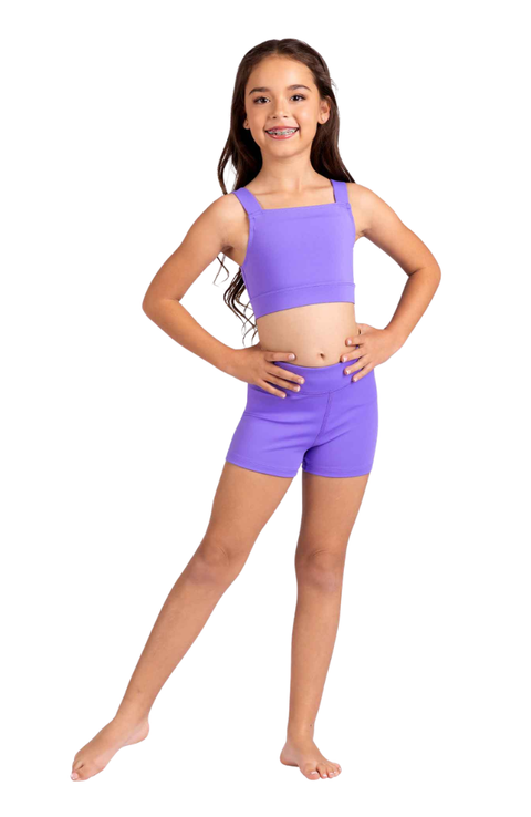 Child Coty Criss-Cross Strap Tank Crop Top