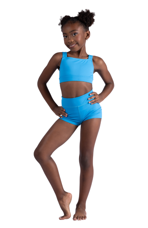 Child Coty Criss-Cross Strap Tank Crop Top