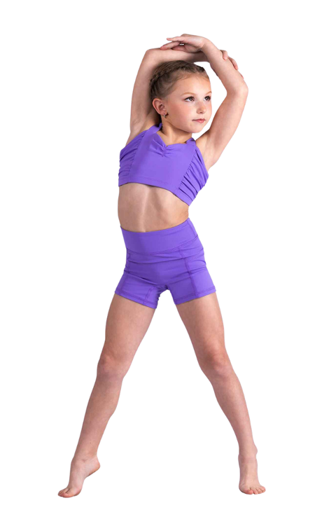 Child Leighton Cinched Halter Crop Top
