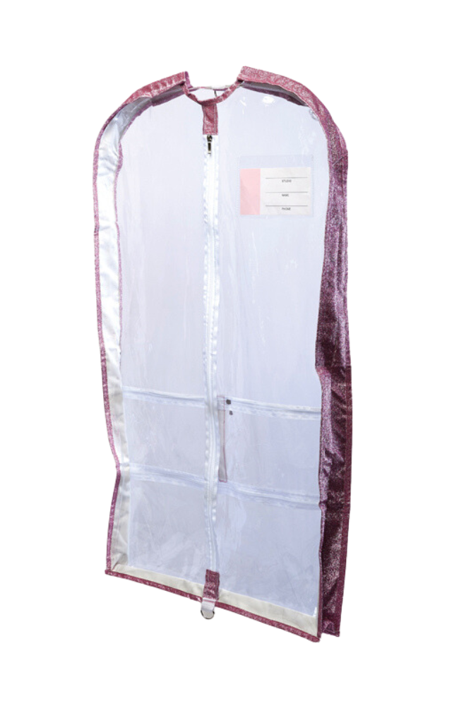 Pink Glitter Garment Bag