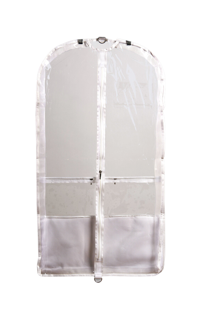 White Trim Garment Bag