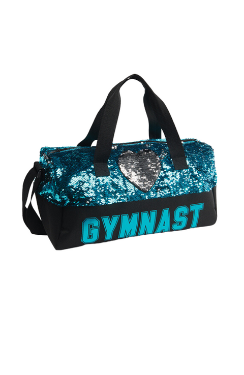 Sequin Gymnast Heart Duffel