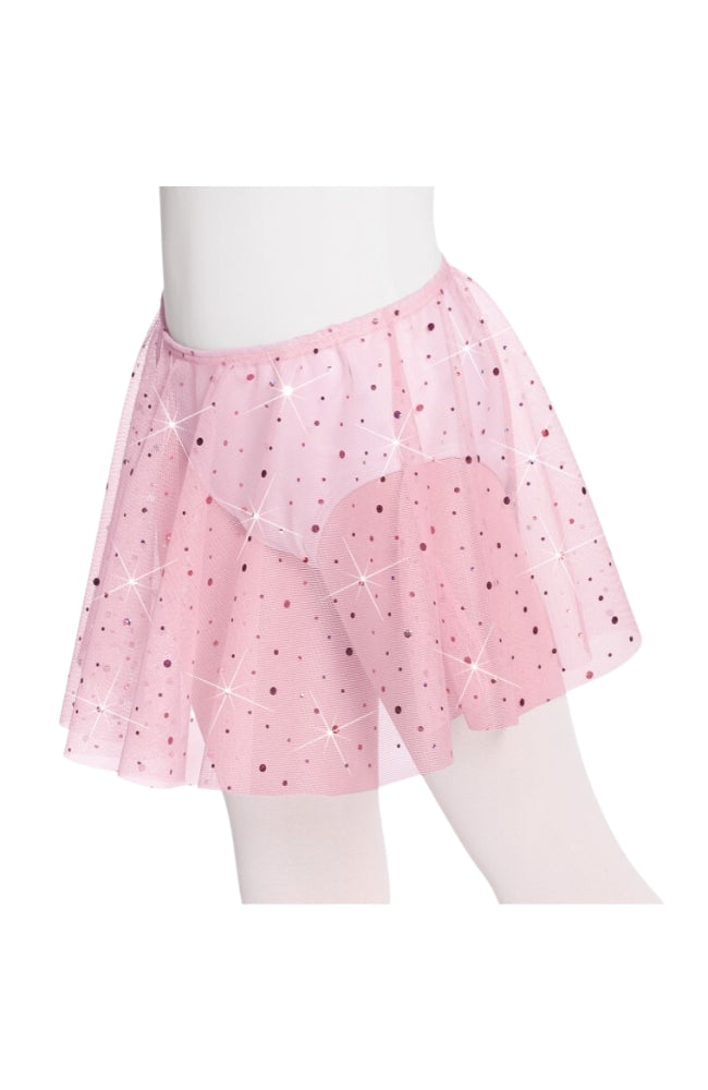 Eurotard 02283 Pink Child Metallic Tulle Skirt