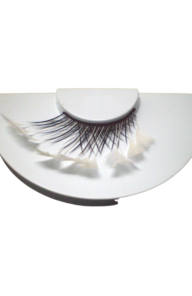 White Swan Feather Lashes