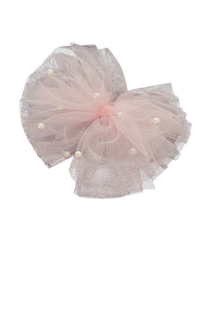 Pastel Hair Bow with Pearls