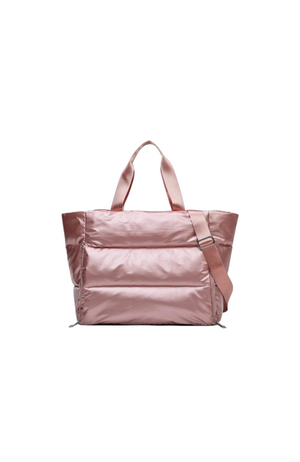 Pink Puffer Tote Bag