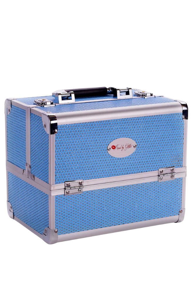 glitter tackle box Kissed by Glitter DS1002T Light Blue Diamond Tackle Case – DANCEWEAR
