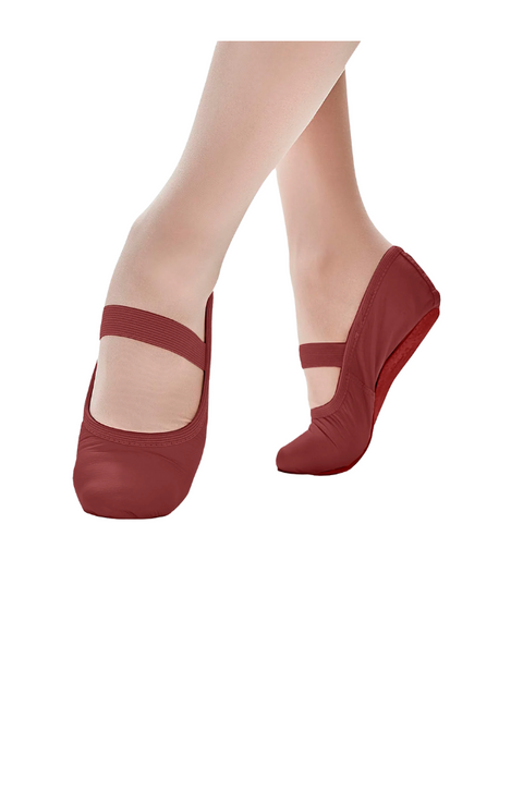 Child Full Sole Leather Ballet Slippers