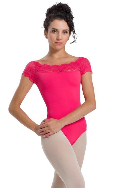 Adult Matilda Lace Cap Sleeve Bodysuit